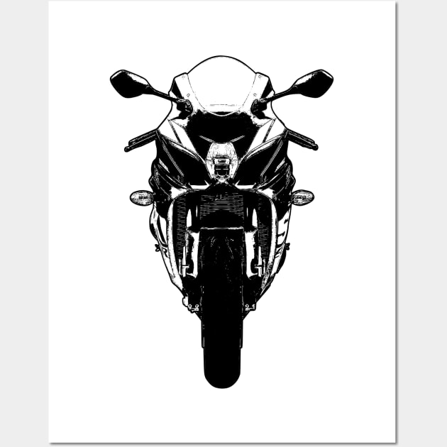 GSX R1000 Sketch Art Wall Art by KAM Std